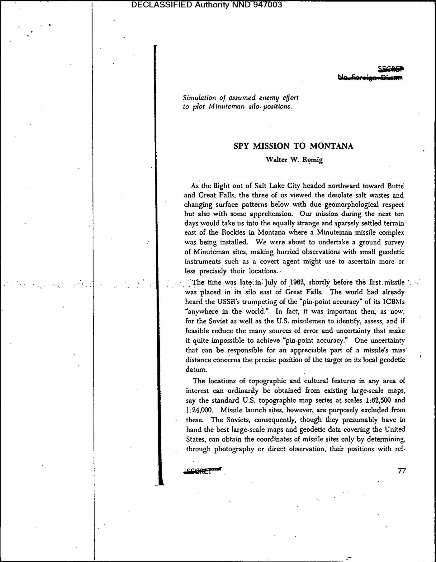 CIA Studies in Intelligence — Spy Mission to Montana, page 2