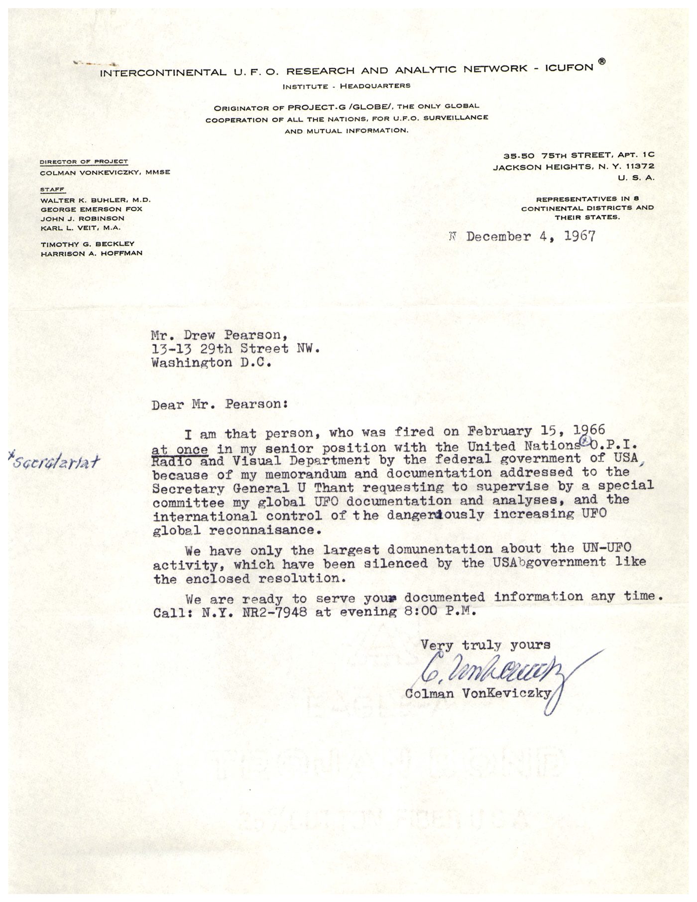 Georgetown UFO files