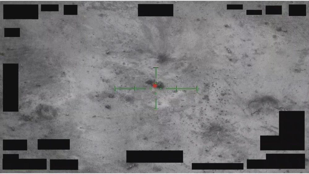 Still frame from the video DOW-UAP-PR030, Unresolved UAP Report, Middle East, 2023
