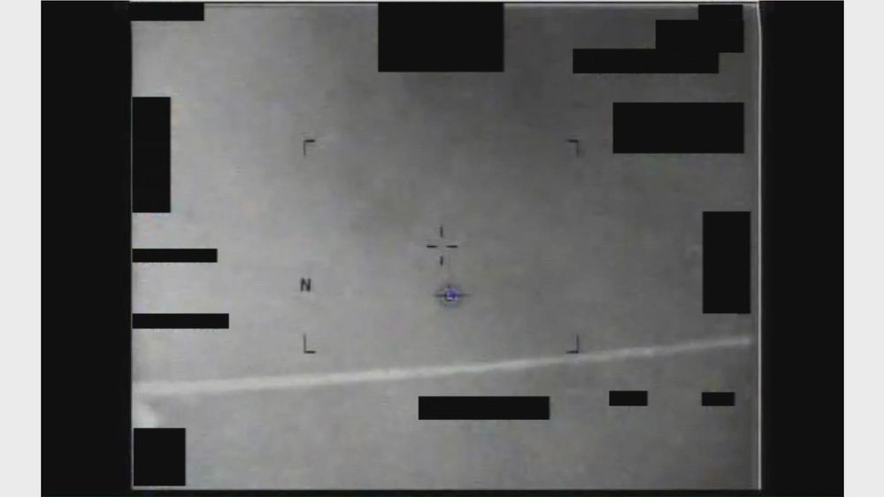 Still frame from the video Resolved as an Aircraft, Middle East 2013