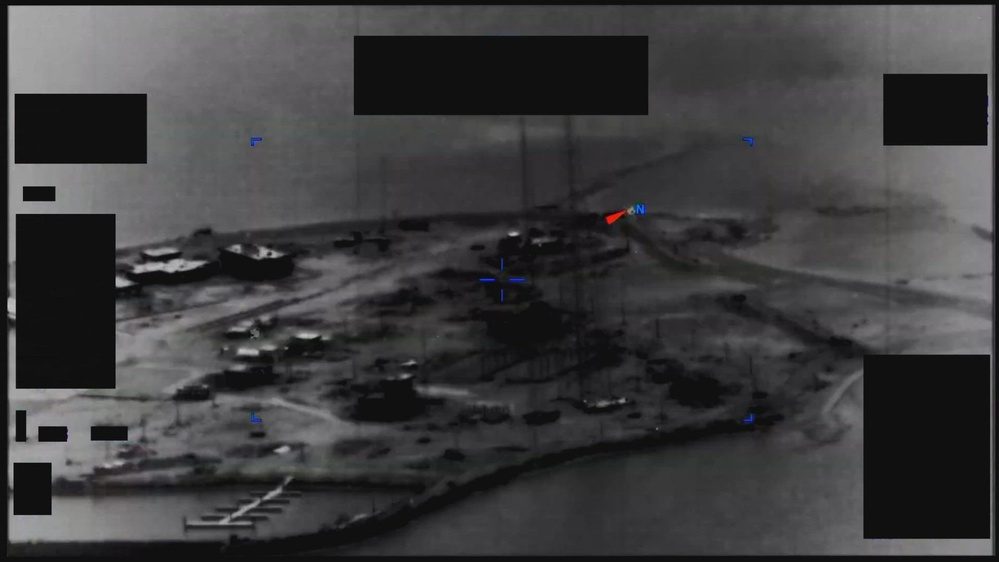 Still frame from the video Unresolved UAP Report, Arabian Gulf, 2020