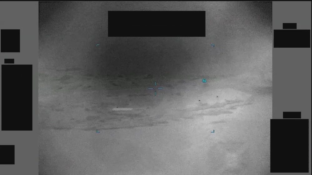 Still frame from the video Unresolved UAP Report, Arabian Gulf, 2020