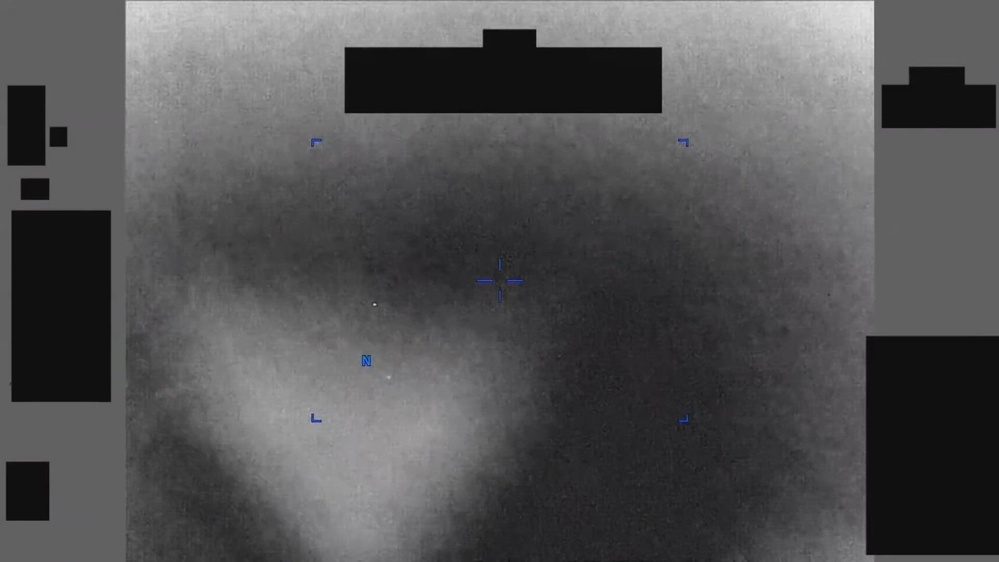 Still frame from the video Unresolved UAP Report, Arabian Gulf, 2020