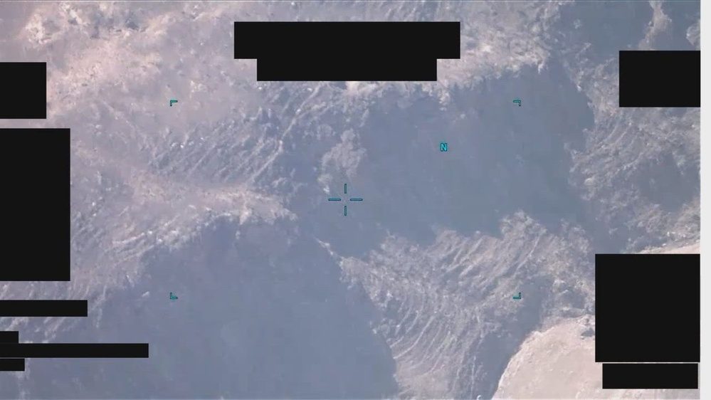 Still frame from the video DOW-UAP-PR061, "Spherical UAP [CALLSIGN] 2021/04/12 vid 0"
