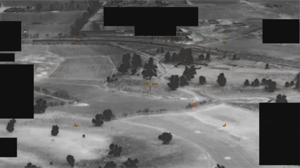 Still frame from the video DOW-UAP-PR076, "03 January 2021 [CALLSIGN] (Mission) observes UAP"