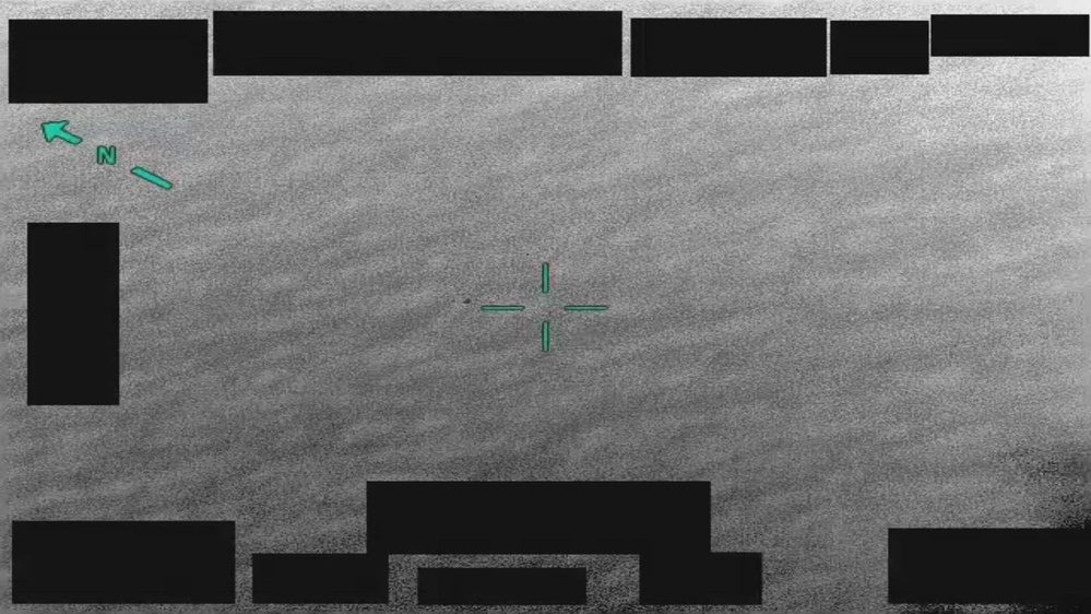 Still frame from the video DOW-UAP-PR115, Unresolved UAP Report, Gulf of America, 2019