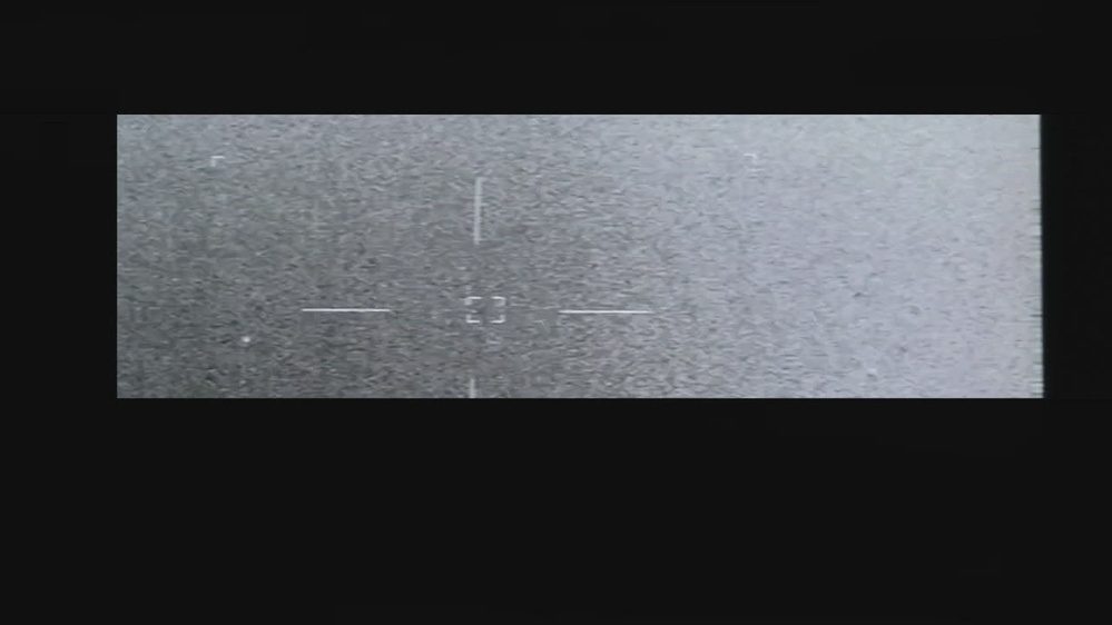 Still frame from the video DOW-UAP-PR123, Unresolved UAP Report, Pacific Ocean, 2019