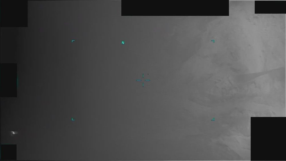 Still frame from the video DOW-UAP-PR136, Unresolved UAP Report, Middle East, 2023