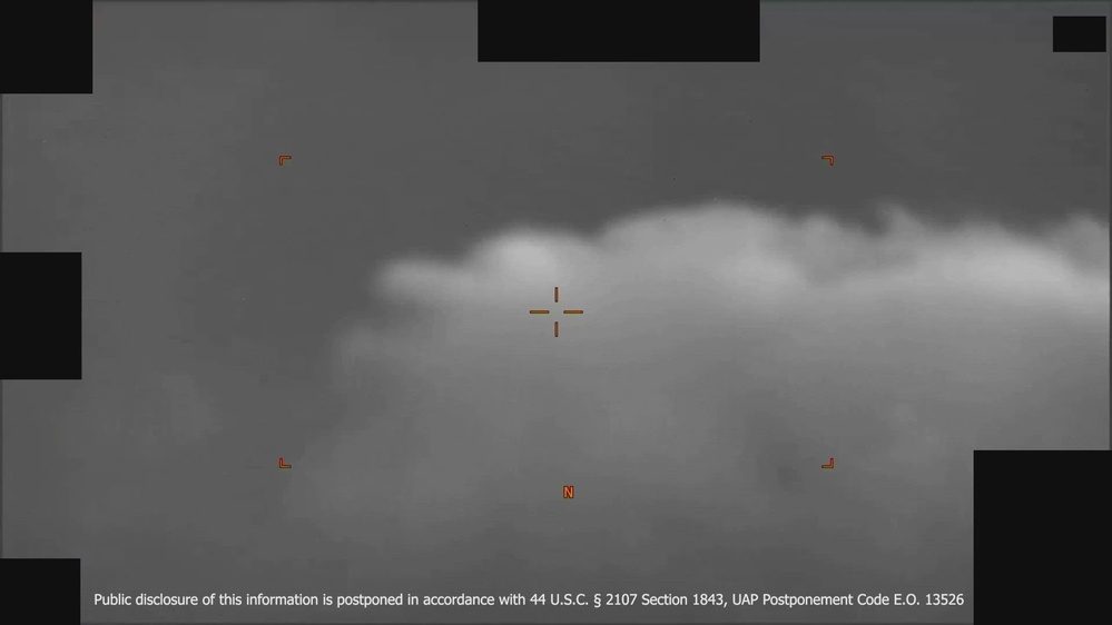 Still frame from the video DOW-UAP-PR144, Unresolved UAP Report, Yellow Sea, 2023