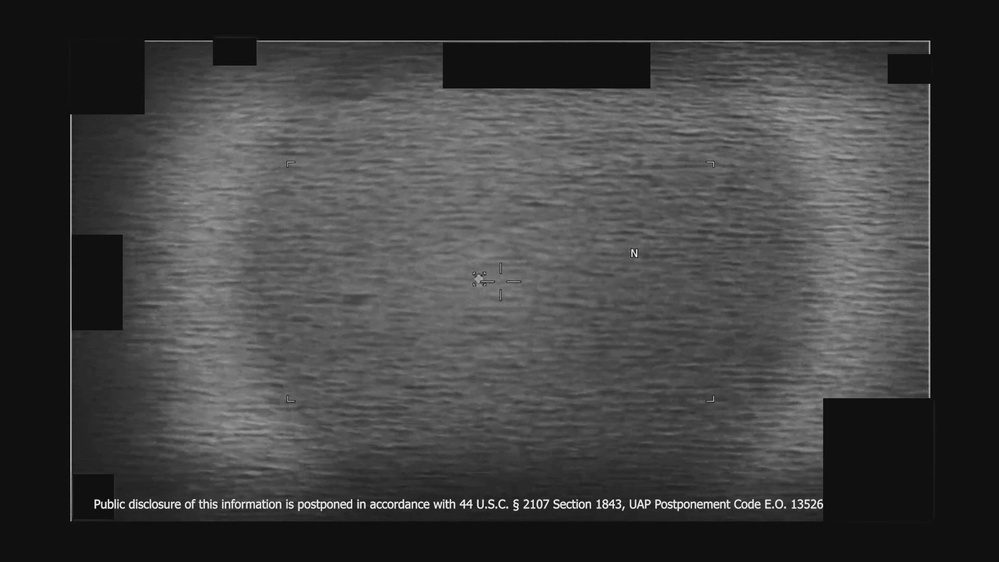 Still frame from the video DOW-UAP-PR151, Unresolved UAP Report, Yellow Sea, 2023