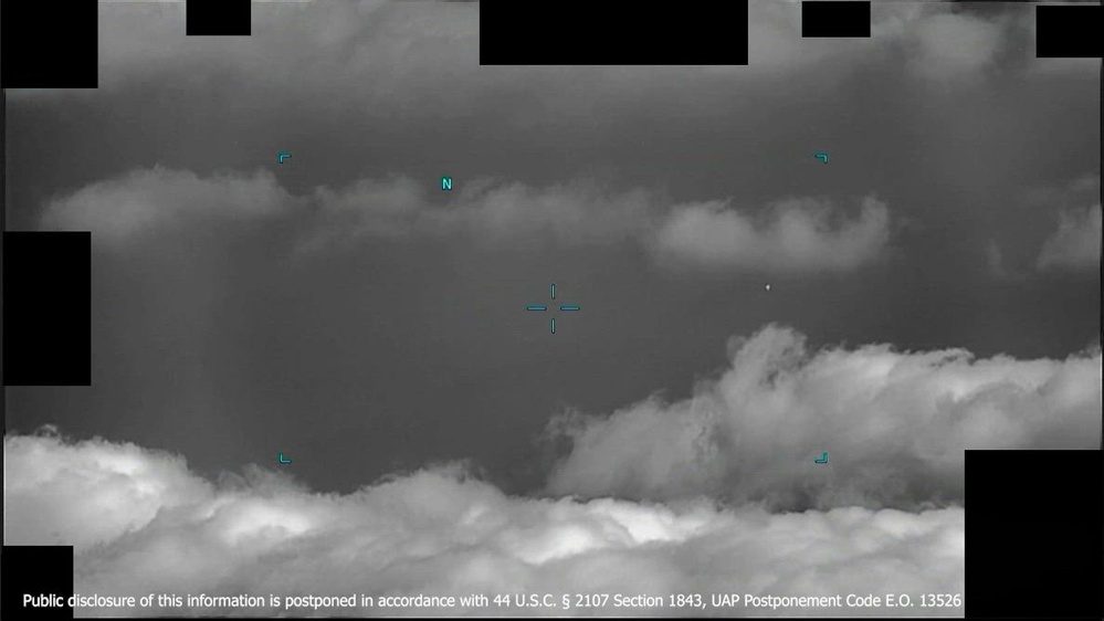 Still frame from the video DOW-UAP-PR152, Unresolved UAP Report, Yellow Sea, 2023