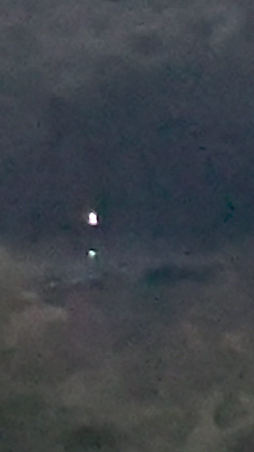 Still frame from the video FBI-UAP-PR003, “Orbs Over the Pond,” 2024