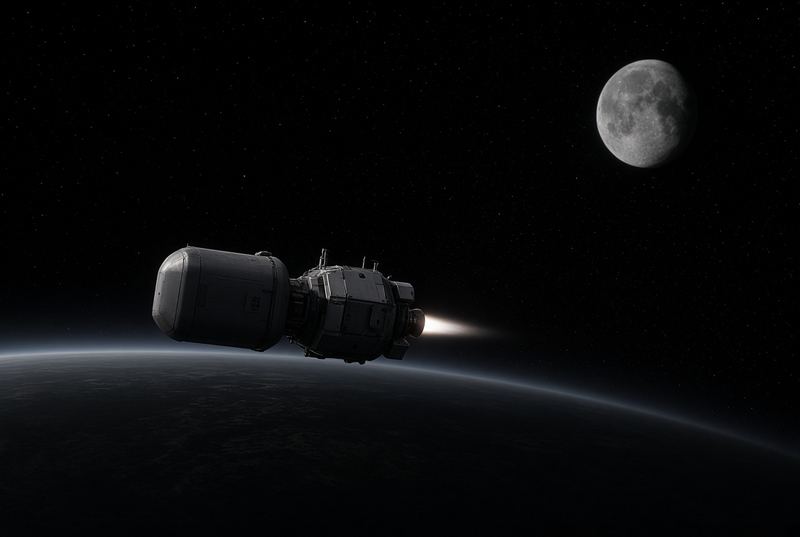 Illustration for the Deep Space Logistics sector, not a picture of the company.